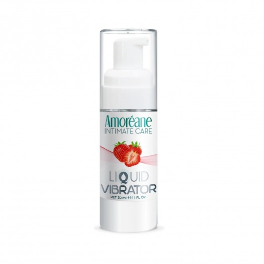 Жидкий вибратор со вкусом клубники Amoreane Strawberry - 30 мл. - Amoreane - купить с доставкой в Нижневартовске