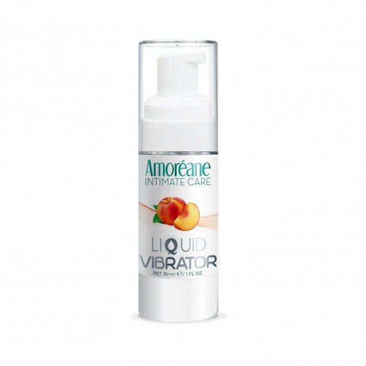 Жидкий вибратор со вкусом персика Amoreane Peach - 30 мл. - Amoreane - купить с доставкой в Нижневартовске