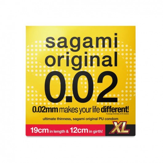 Презерватив увеличенного размера Sagami Original 0.02 XL-size - 1 шт. - Sagami - купить с доставкой в Нижневартовске