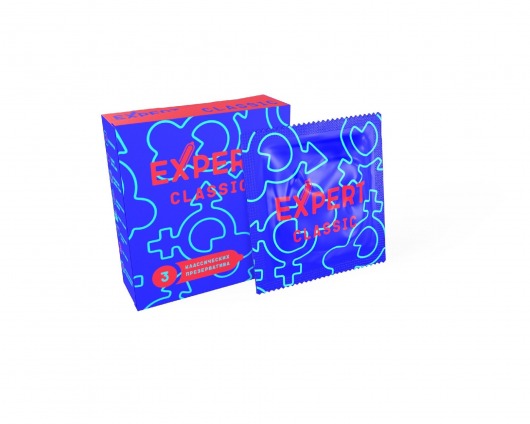 Классические презервативы Expert Classic - 3 шт. - Expert - купить с доставкой в Нижневартовске