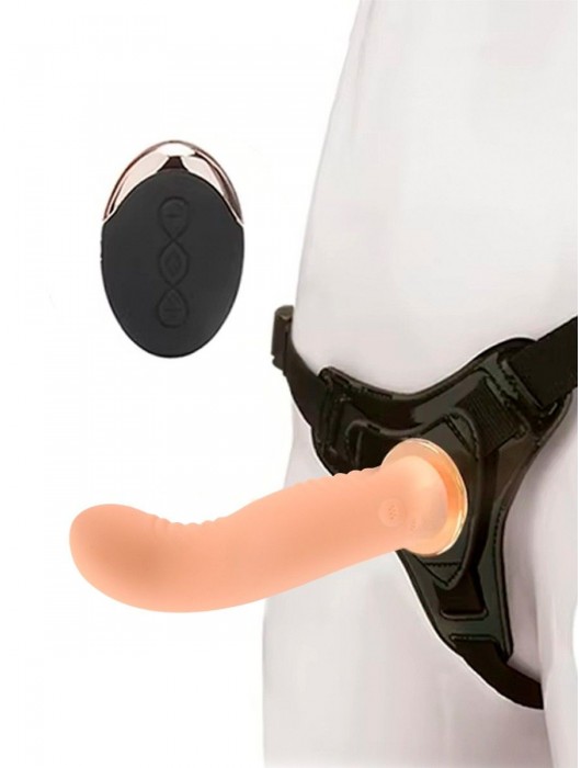 Женский вибрострапон со съемной насадкой и пультом ДУ - Erokay - купить с доставкой в Нижневартовске