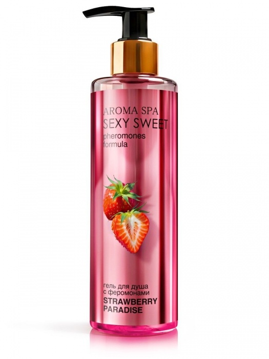 Гель для душа с феромонами и ароматом клубники Strawberry Paradise - 200 мл. -  - Магазин феромонов в Нижневартовске