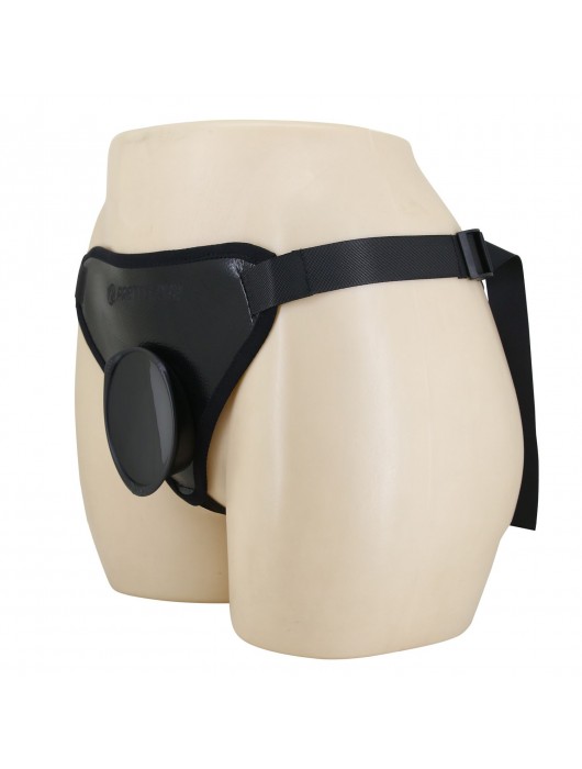 Черные трусики харнесс с платформой Caludio I - Baile - купить с доставкой в Нижневартовске