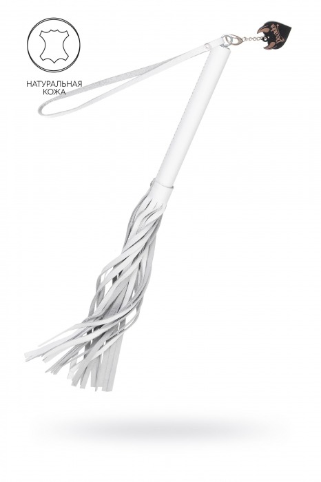 Белая кожаная плеть - 50 см. - Pecado - купить с доставкой в Нижневартовске