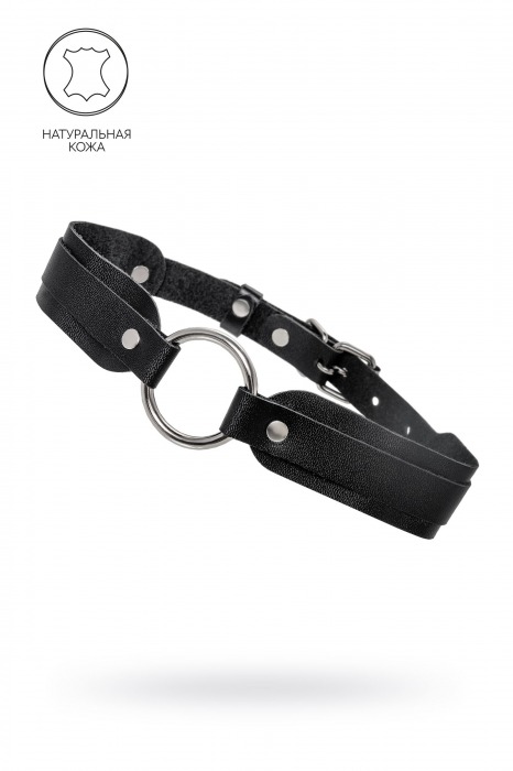 Черный кожаный чокер-ошейник со скруглёнными углами - Pecado - купить с доставкой в Нижневартовске