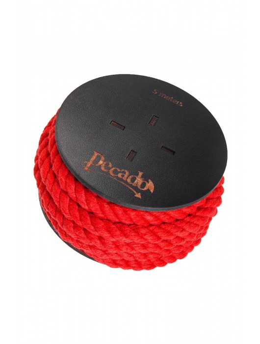 Красная веревка для шибари на катушке - 5 м. - Pecado - купить с доставкой в Нижневартовске