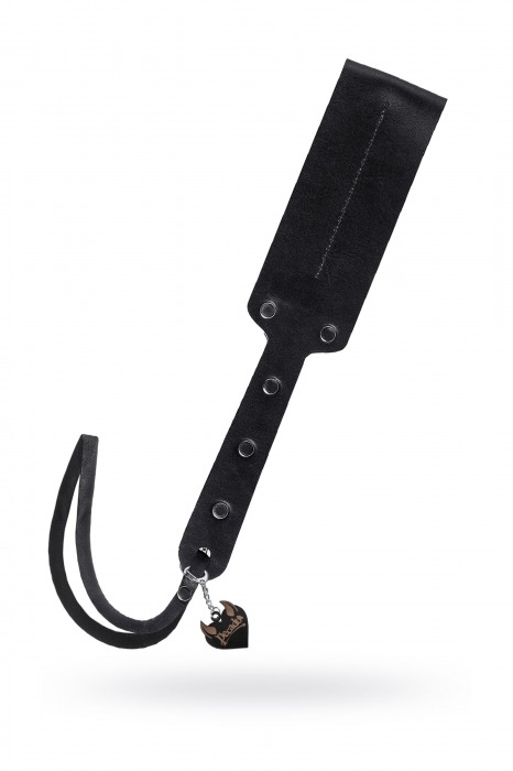 Черный кожаный пэддл - 32 см. - Pecado - купить с доставкой в Нижневартовске