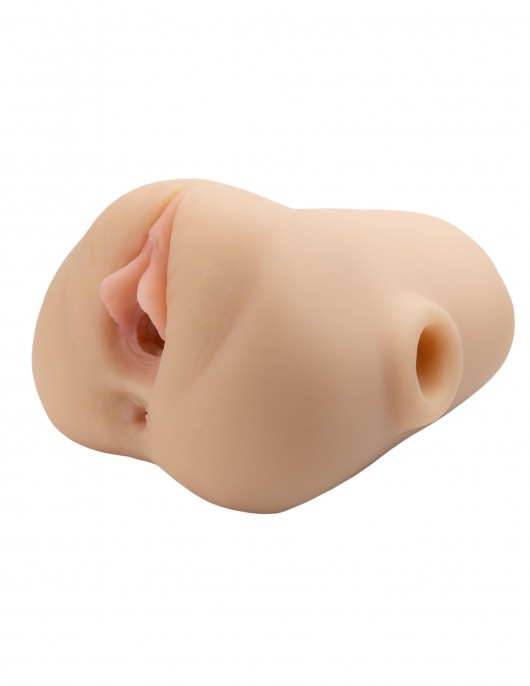 Телесный мастурбатор с вибрацией Double Pounder Vibrating Squeeze Stroker - Pipedream - в Нижневартовске купить с доставкой