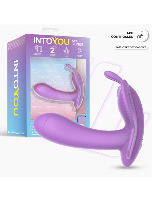 Сиреневый вибростимулятор Wingy для клитора и зоны G - Intoyou
