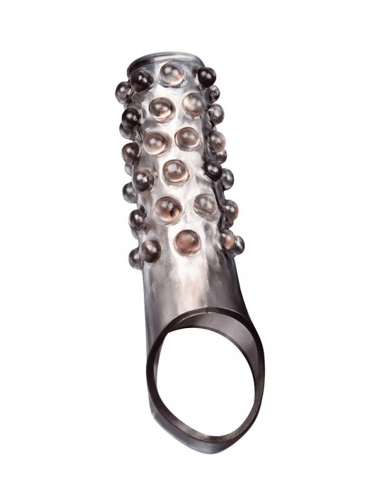 Дымчатая насадка на пенис с выпуклостями - 11 см. - Sex Expert - в Нижневартовске купить с доставкой