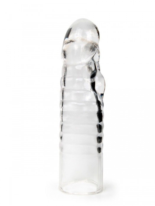 Прозрачная закрытая насадка на член - 15 см. - Sex Expert - в Нижневартовске купить с доставкой