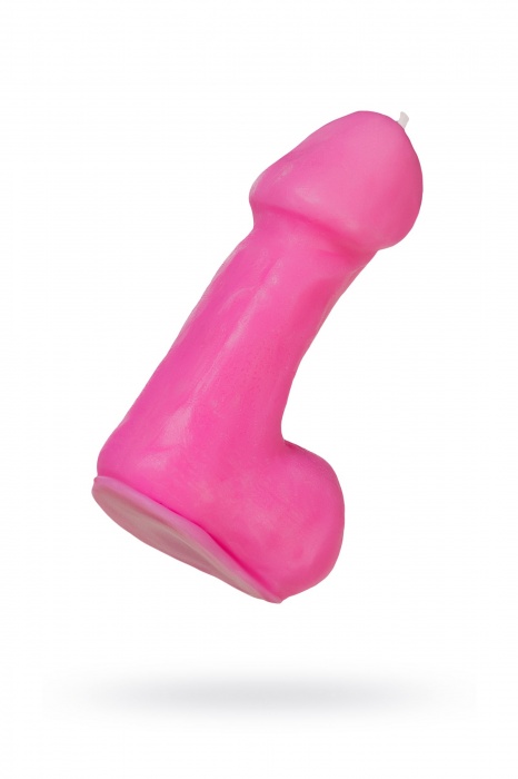 Розовая свеча в форме пениса - 47 гр. - Pecado - купить с доставкой в Нижневартовске