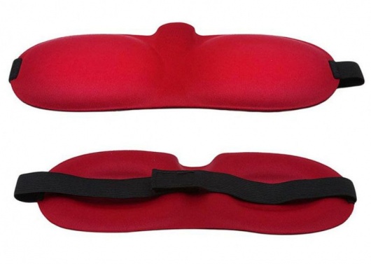 Красная глухая маска на резинке - Sitabella - купить с доставкой в Нижневартовске