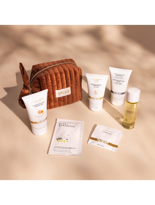 Набор YESforLOV La Trousse Enchantée в коричневой косметичке - YESforLOV - купить с доставкой в Нижневартовске