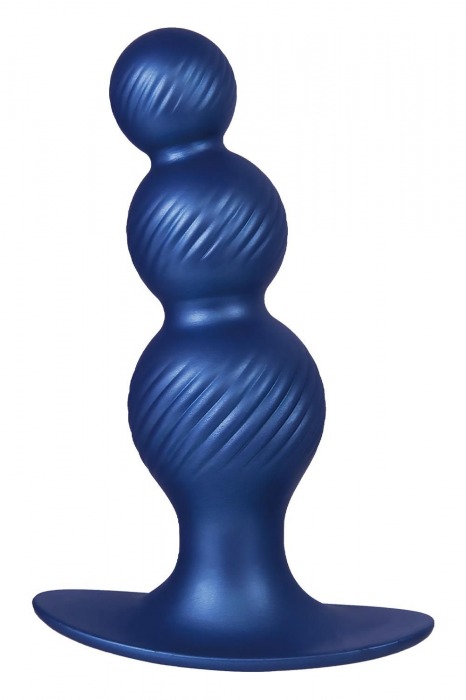 Синяя анальная елочка 5 Inch Silicone Anal Plug - 14 см. - NMC
