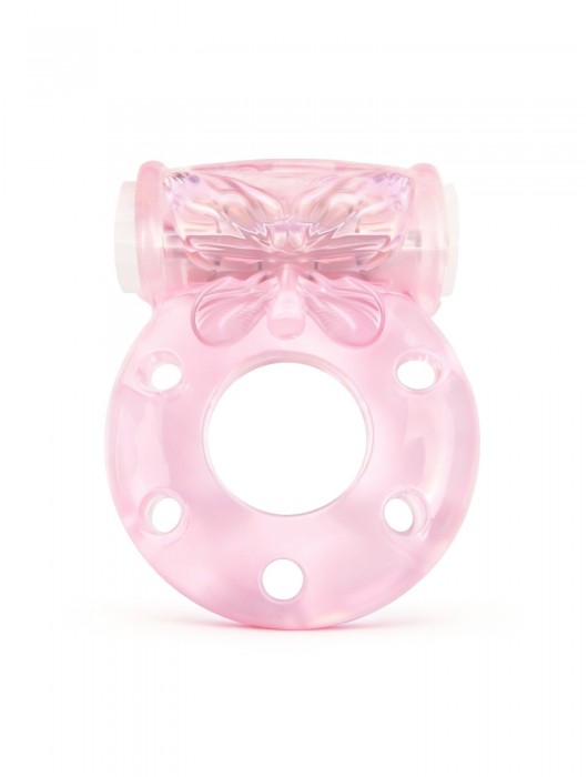 Розовое эрекционное виброкольцо с бабочкой - 1137 - в Нижневартовске купить с доставкой
