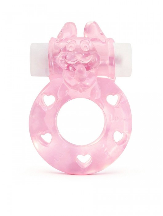 Розовое эрекционное виброкольцо в форме зайчика - 1137 - в Нижневартовске купить с доставкой