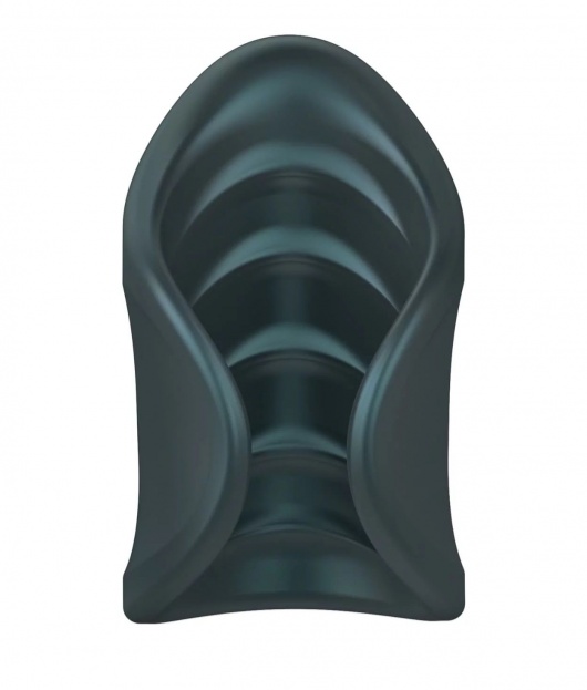 Серый сквозной мастурбатор с вибрацией Manwan Starter - Manwan - в Нижневартовске купить с доставкой