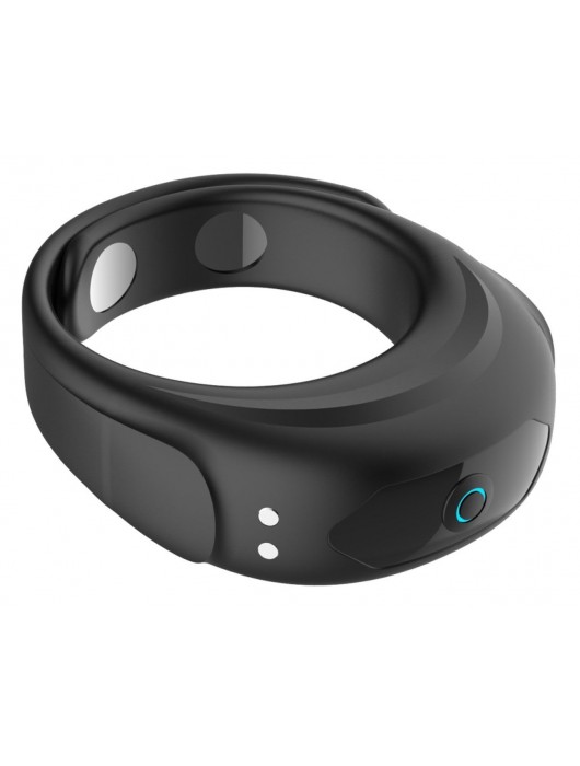 Черное эрекционное виброкольцо на ремешках - Boys of Toys - в Нижневартовске купить с доставкой