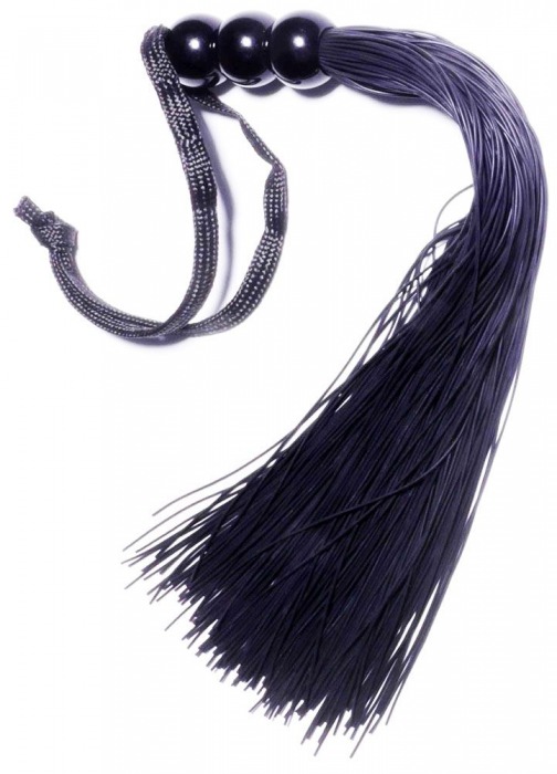 Черная силиконовая плетка - 25,4 см. - Boys of Toys - купить с доставкой в Нижневартовске