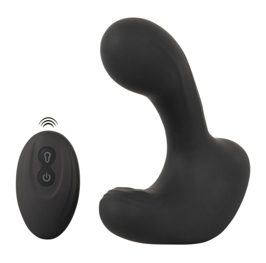 Черная анальная вибропробка с функцией расширения RC Butt Plug with 3 functions - Orion - в Нижневартовске купить с доставкой