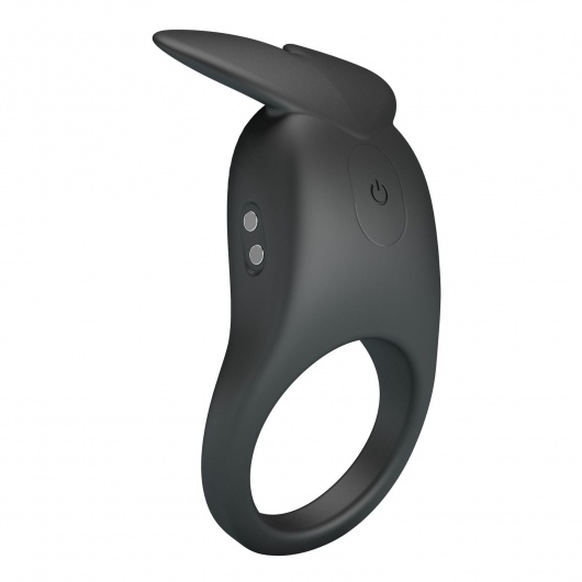 Черное перезаряжаемое виброкольцо Carlton - Baile - в Нижневартовске купить с доставкой