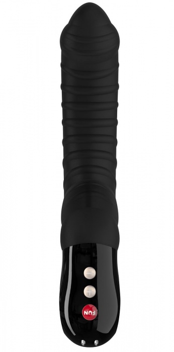 Элегантный чёрный перезаряжаемый вибратор TIGER G5 - 21,5 см. - Fun Factory