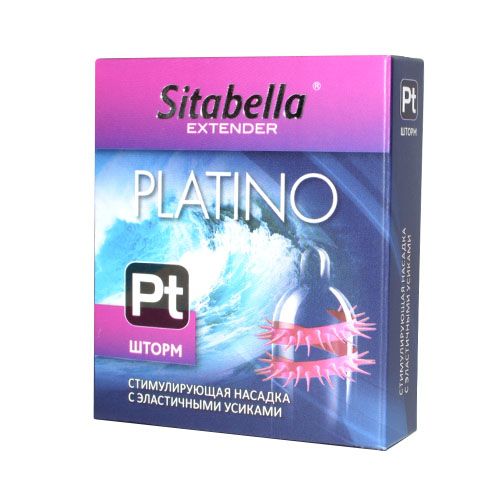 Стимулирующая насадка со спиралью из усиков Platino  Шторм - Sitabella - купить с доставкой в Нижневартовске