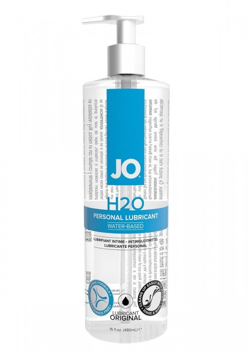 Лубрикант на водной основе JO Personal Lubricant H2O с дозатором - 480 мл. - System JO - купить с доставкой в Нижневартовске