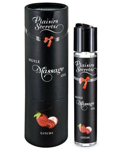 Массажное масло с ароматом личи Huile de Massage Gourmande Litchi - 59 мл. - Plaisir Secret - купить с доставкой в Нижневартовске