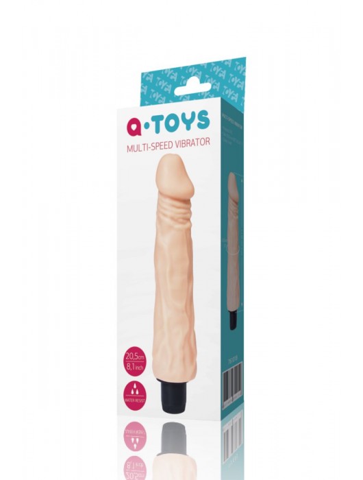 Мультискоростной вибратор A-toys - 23 см. - A-toys
