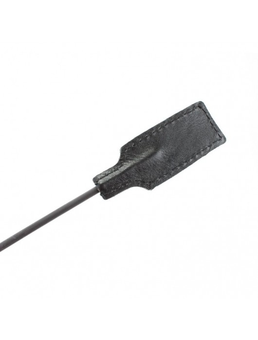 Чёрный профессиональный стек с золотистой рукоятью - 73 см. - БДСМ Арсенал - купить с доставкой в Нижневартовске