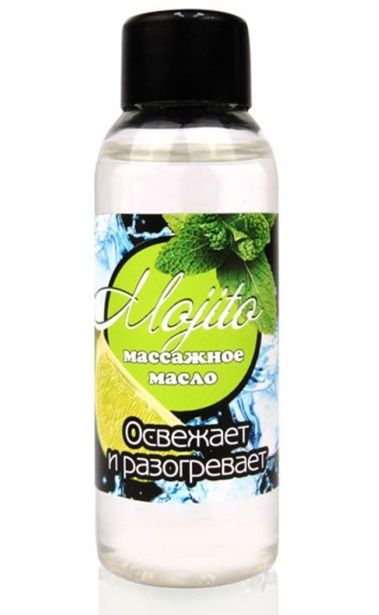 Массажное масло для тела Mojito с ароматом лайма - 50 мл. - Биоритм - купить с доставкой в Нижневартовске