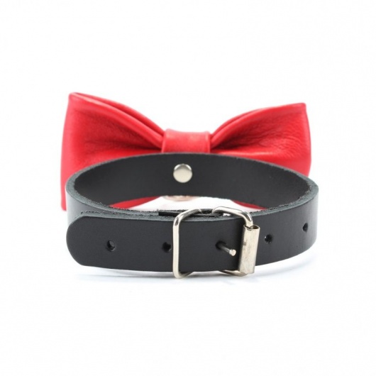 Эффектный ошейник с бабочкой - БДСМ Арсенал - купить с доставкой в Нижневартовске