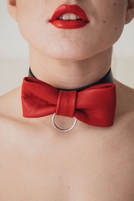 Эффектный ошейник с бабочкой - БДСМ Арсенал - купить с доставкой в Нижневартовске