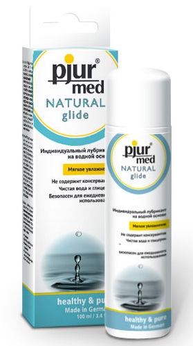 Нейтральный лубрикант на водной основе pjur MED Natural glide - 100 мл. - Pjur - купить с доставкой в Нижневартовске