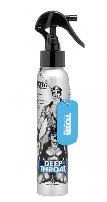 Спрей для лёгкого проникновения во время орального секса Tom of Finland Deep Throat Spray - 118 мл. - Доминирующее кольцо - купить с доставкой в Нижневартовске