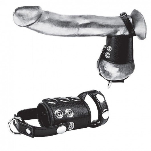 Кольцо на член и мошонку Cock Ring With 2  Ball Stretcher And Optional Weight Ring - BlueLine - в Нижневартовске купить с доставкой