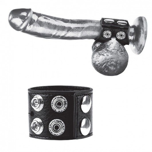 Ремень на член и мошонку 1.5  Cock Ring With Ball Strap - BlueLine - купить с доставкой в Нижневартовске