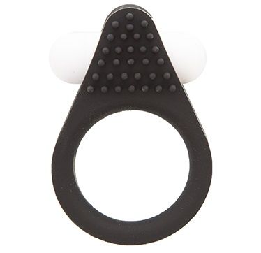 Чёрное эрекционное кольцо LIT-UP SILICONE STIMU RING 1 BLACK - Dream Toys - в Нижневартовске купить с доставкой