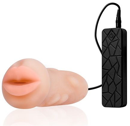 Мастурбатор-ротик с вибрацией REALSTUFF VIBRATING MASTURBATOR MOUTH - Dream Toys - в Нижневартовске купить с доставкой