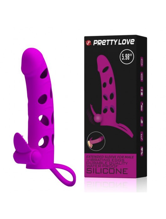 Насадка с закрытой головкой и виброэлементом для клиторального массажа - Baile - в Нижневартовске купить с доставкой