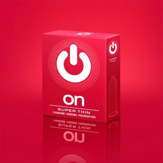 Супертонкие презервативы ON) Super Thin - 3 шт. - ON) - купить с доставкой в Нижневартовске