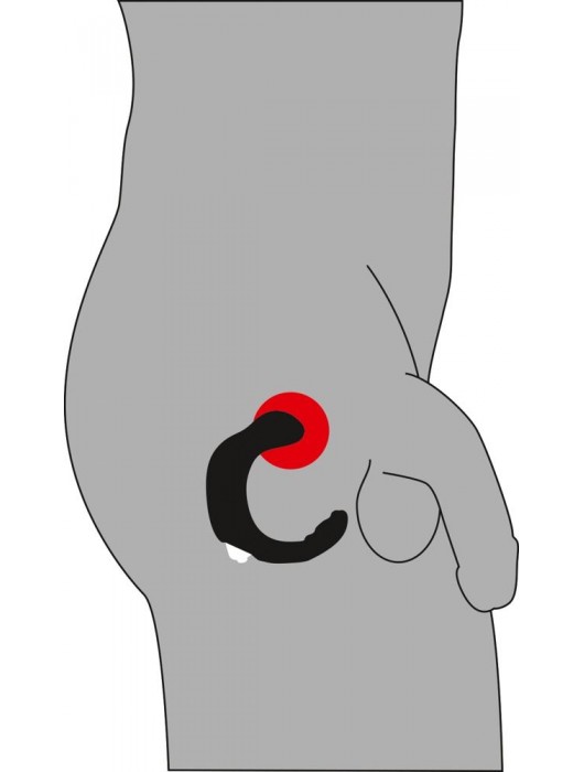 С-образный стимулятор простаты Rebel с виброэлементом - Orion - в Нижневартовске купить с доставкой