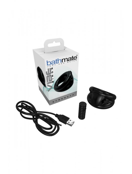 Чёрное эрекционное виброкольцо Strength - Bathmate - в Нижневартовске купить с доставкой