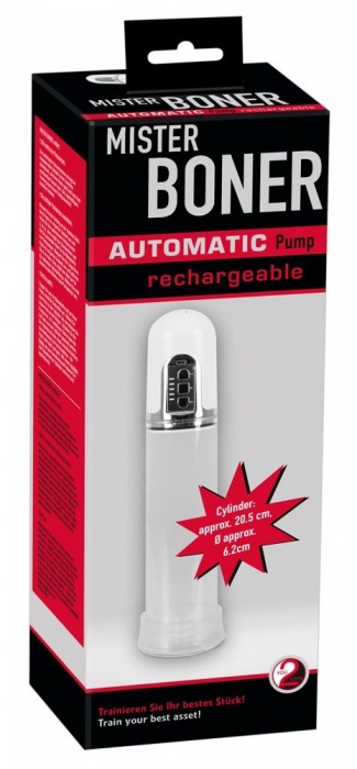 Белая автоматическая вакуумная помпа Mister Boner - Orion - в Нижневартовске купить с доставкой