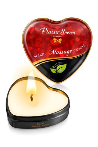 Массажная свеча с нейтральным ароматом Bougie Massage Candle - 35 мл. - Plaisir Secret - купить с доставкой в Нижневартовске