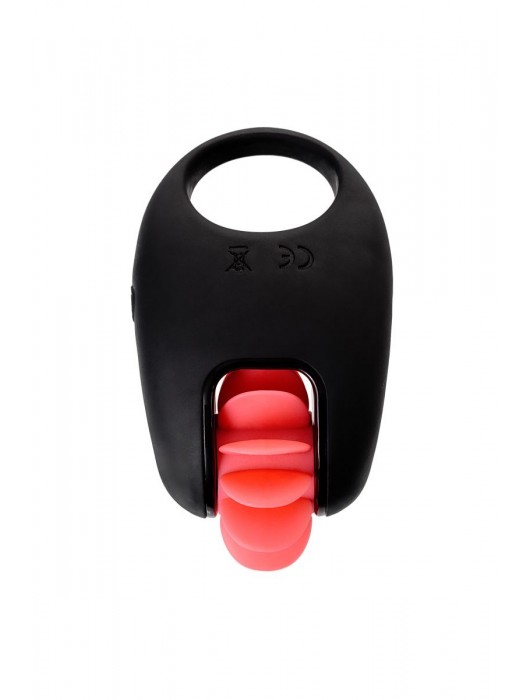 Чёрно-красное эрекционное виброкольцо Erotist - Erotist Adult Toys - в Нижневартовске купить с доставкой