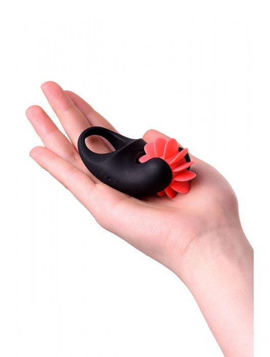 Чёрно-красное эрекционное виброкольцо Erotist - Erotist Adult Toys - в Нижневартовске купить с доставкой