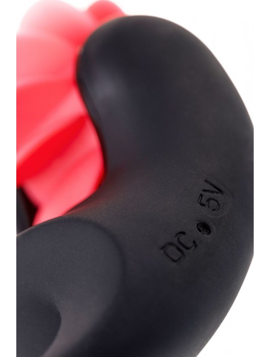 Чёрно-красное эрекционное виброкольцо Erotist - Erotist Adult Toys - в Нижневартовске купить с доставкой